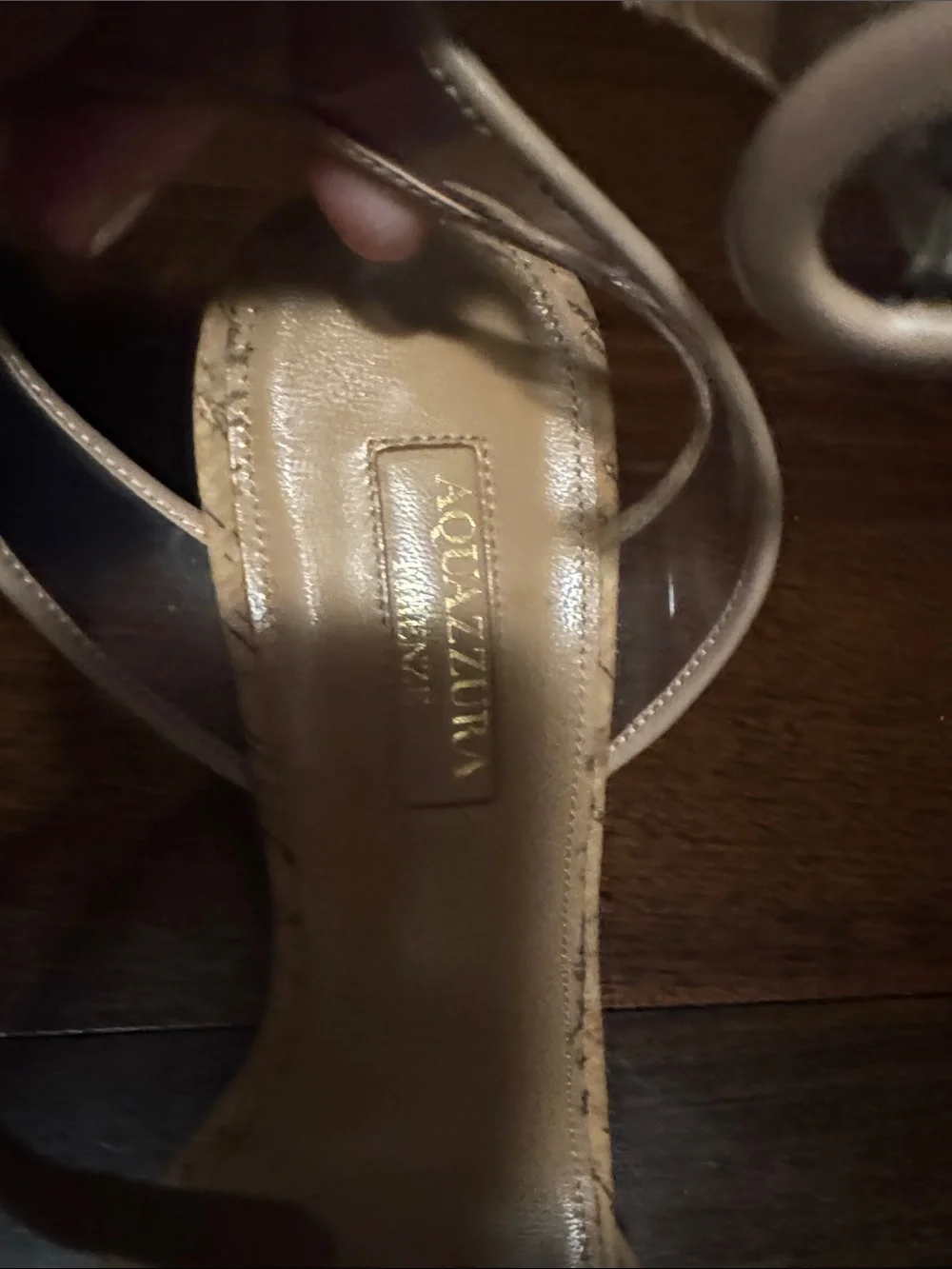 Women's Nude Strappy Cork Sandals
